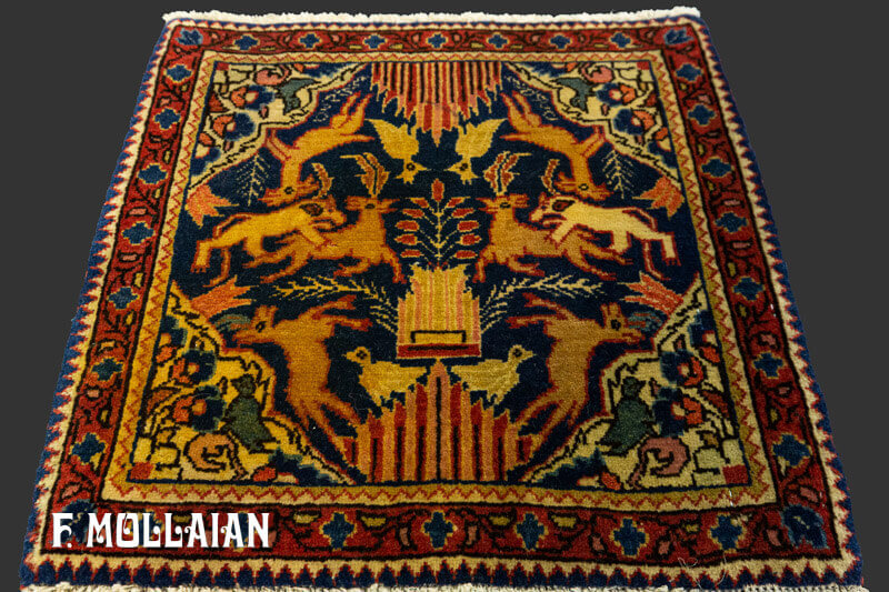 Pair of Small Antique Persian Isfahan Rug n°:15003415